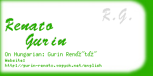 renato gurin business card